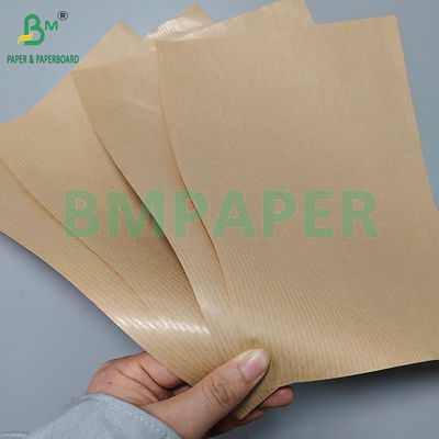 50 gm 60 gm Einseitig glänzendes braunes gestreiftes Kraftpapier zur Verpackung von Lebensmitteln