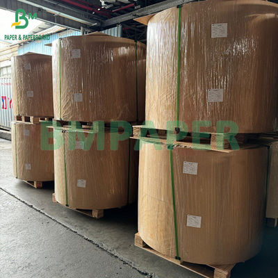 50 gm 60 gm Einseitig glänzendes braunes gestreiftes Kraftpapier zur Verpackung von Lebensmitteln
