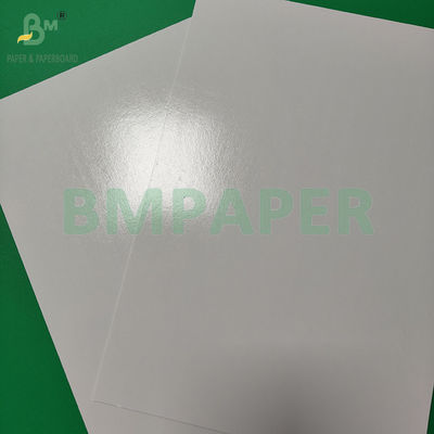 300+15gm Glanz-PE-beschichtetes Weißpapier für Lebensmittelverbrauch Verpackung Tiefkühlprodukte