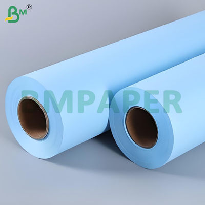 2 Zoll Kerngröße Klares Bild Doppelseitige Blaue Plotter Papier Rollen
