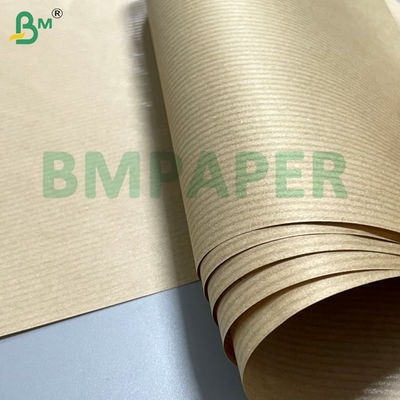 60gm glatte einseitige glänzende braune gestreifte Kraftpapier zum Verpacken von Lebensmitteln Handwerk / DIY