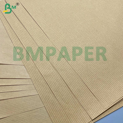 50 gm 60 gm 70 gm Leichtgewicht Tränendexistente Braun gestreiftes Kraftpapier Einseitig glänzend Ausgezeichnet für Blumenverpackungen Brotverpackungen