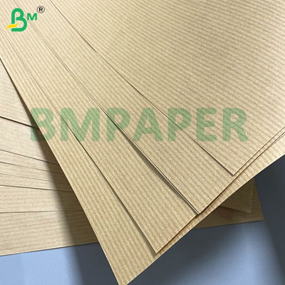 50 gm 60 gm 70 gm Leichtgewicht Tränendexistente Braun gestreiftes Kraftpapier Einseitig glänzend Ausgezeichnet für Blumenverpackungen Brotverpackungen
