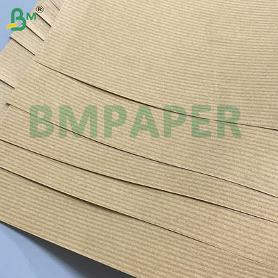 50 gm 60 gm 70 gm Leichtgewicht Tränendexistente Braun gestreiftes Kraftpapier Einseitig glänzend Ausgezeichnet für Blumenverpackungen Brotverpackungen