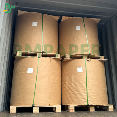 50 gm 60 gm 70 gm Leichtgewicht Tränendexistente Braun gestreiftes Kraftpapier Einseitig glänzend Ausgezeichnet für Blumenverpackungen Brotverpackungen