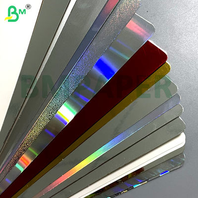 240 gm 250 gm Metallische Glanz Faltebeständigkeit Metallische Gold / Silberkarte für farbenfrohe Geschenkboxen Luxusverpackung