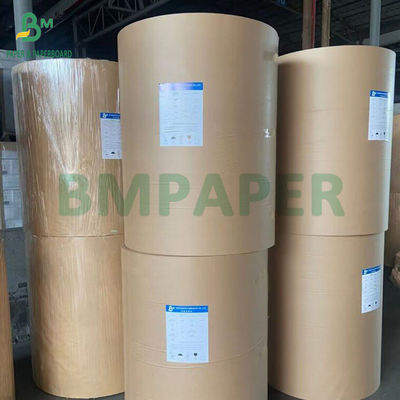 40GSM 50GSM 60GSM Gestreifte, gerippte braune Kraftpapierrollen 750MM 1000MM