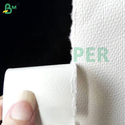 100g 110g Weiß strukturiertes Baumwollpapier Haltbarkeit Schnell trocknend Kunstunterricht Malerei Aquarellpapier