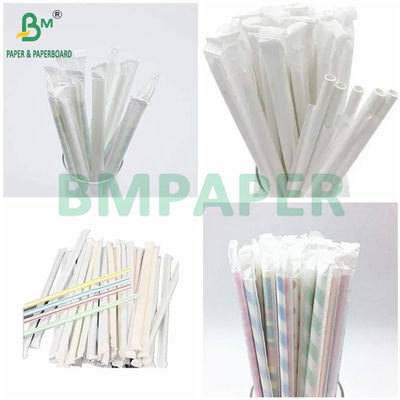 Lebensmittelsicheres Strohhalm-Verpackungspapier 24 g/m² für Einweg-Strohhalmverpackungen
