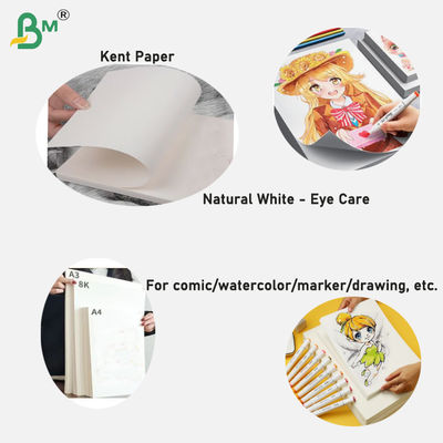 200gm 210gm Naturweißes Kent Papier für Comic Art 4k 8k 270mm × 390mm