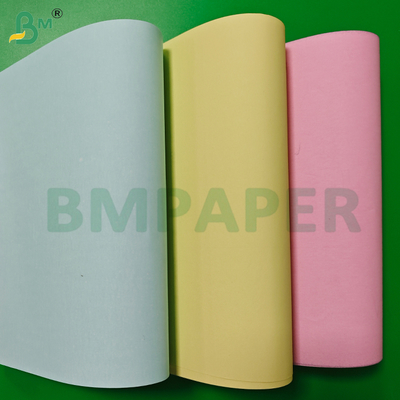 75gsm 80gsm Weiß Rosa Grün Gelb Klare Abbildung NCR Papierrollen