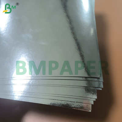 Silberfolie Spiegelkarton Papier einseitig metallische Papierbögen