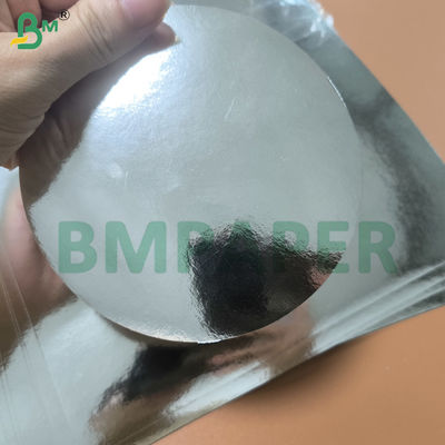 Silberfolie Spiegelkarton Papier einseitig metallische Papierbögen