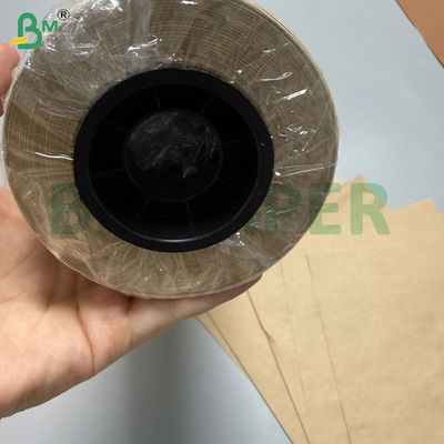 60g Unbleached Brown Kraft Paper Rolls For packaging Width 600mm 900mm