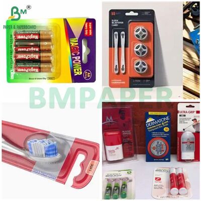 350g 400g 425g Gut bedruckbare weiße Blisterkarton für die Verpackung von Zahnbürsten