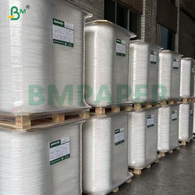 25 g weißes, lebensmittelechtes, individuell mit Logo bedrucktes Strohpapier mit strukturierter Oberfläche