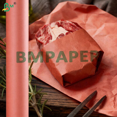 66 gm Lebensmittelfarbe Pink Peach Butcher Paper Roll für das Rauchen von Fleisch 18' 24' x 175'