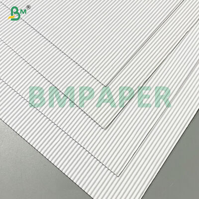 2-lagiges recyceltes Wellpappenrohpapier, weißes Wellenpapier