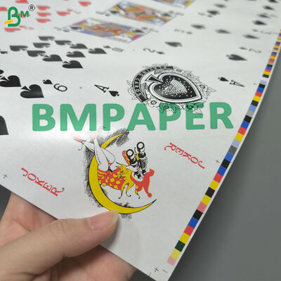 310 Gramm Leinen-Gedruckte Blau-Kern-Spielkarten-Stock Keine Durchsicht für High-End-Pokerkarten