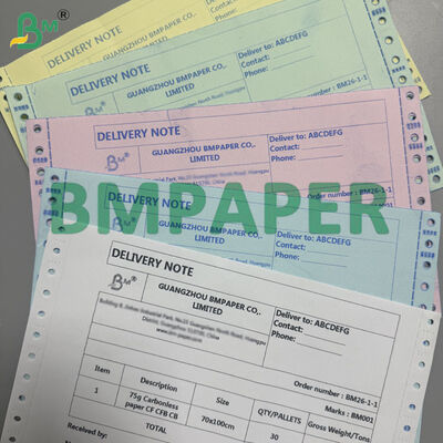 3-Teil-Formen Kohlenstofffreies Papier 8x11", Weiß + Kanarienkanar + Rosa, 5 Farbvarianten verfügbar